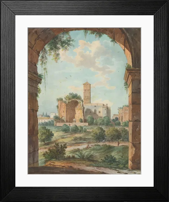 Framed Print : Views Levant Rome Ruins Archway Willey Reveley Framed Print : Views Levant Rome Ruins Archway Willey Reveley