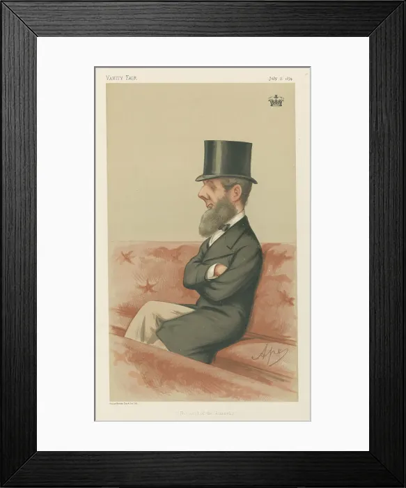 Framed Print : Vanity Fair Royalty Head Russells Duke Bedford Framed Print : Vanity Fair Royalty Head Russells Duke Bedford