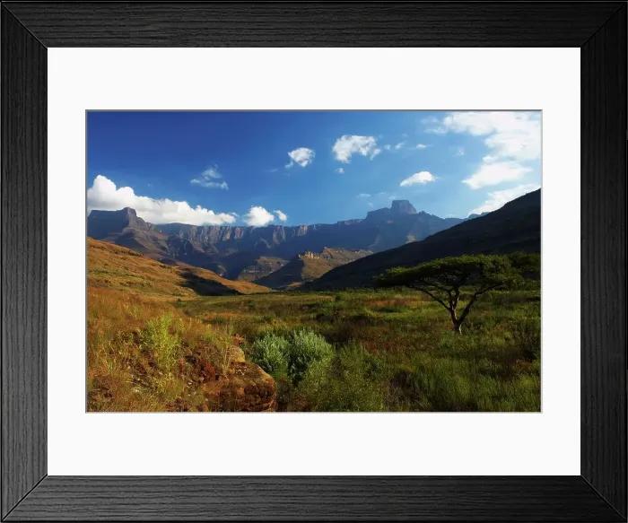 Framed Print : The Amphitheatre from the Tugela River Framed Print : The Amphitheatre from the Tugela River