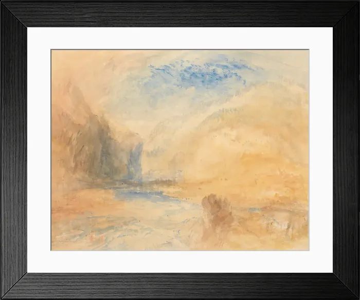 Framed Print : Mountain Landscape Lake Joseph Mallord William Turner Framed Print : Mountain Landscape Lake Joseph Mallord William Turner