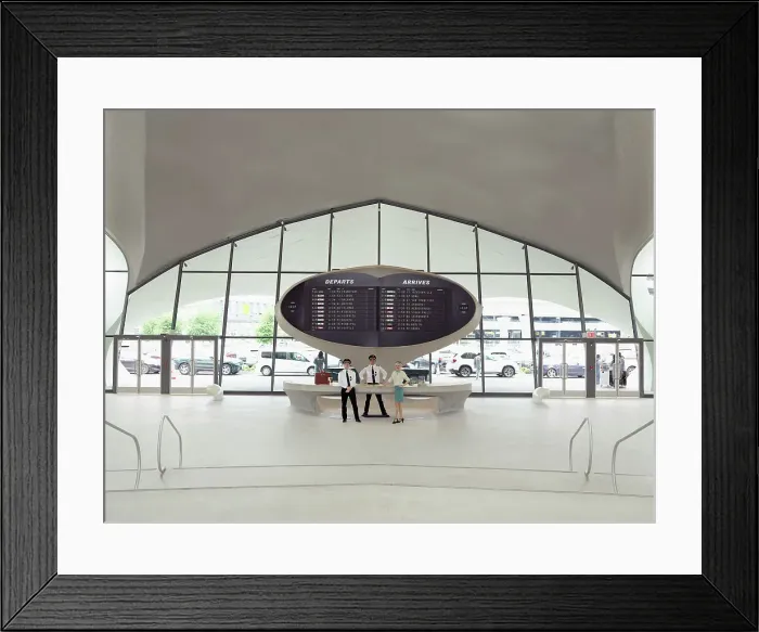 Framed Print : Featured architecture at the TWA Hotel in JFK Airport, NY Framed Print : Featured architecture at the TWA Hotel in JFK Airport, NY