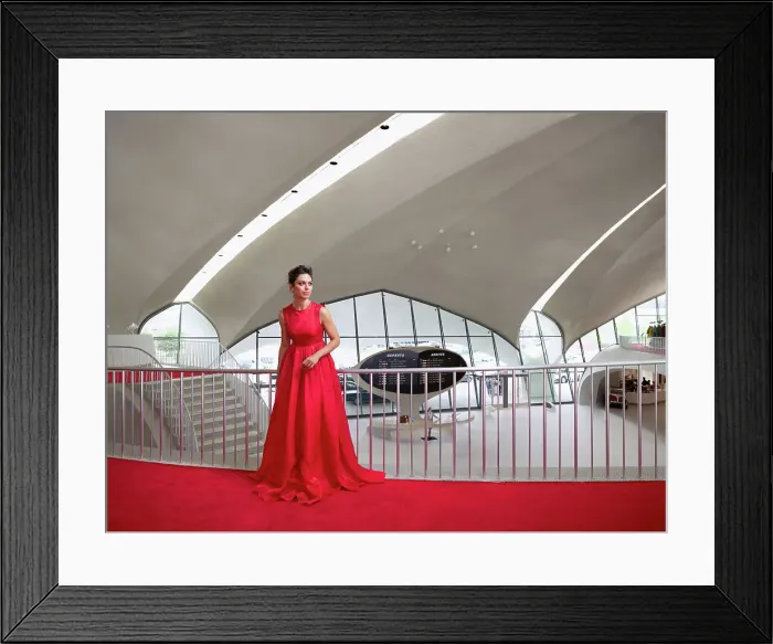 Framed Print : Featured architecture at the TWA Hotel in JFK Airport, NY Framed Print : Featured architecture at the TWA Hotel in JFK Airport, NY