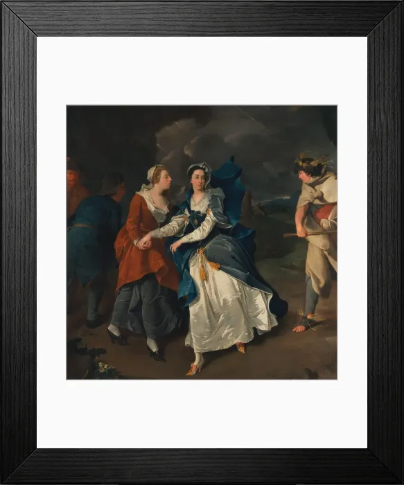 Framed Print : Mrs Cibber Cordelia Pieter Van Bleeck 1700-1764