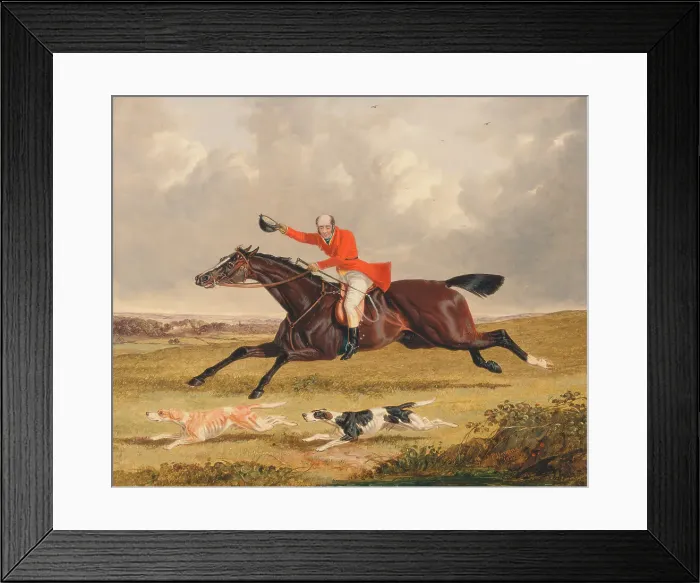 Framed Print : Foxhunting Encouraging Hounds John Frederick Herring Framed Print : Foxhunting Encouraging Hounds John Frederick Herring