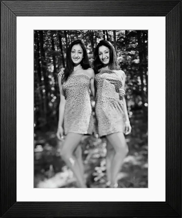 Framed Print : BLD002847. Female twins posing Framed Print : BLD002847. Female twins posing
