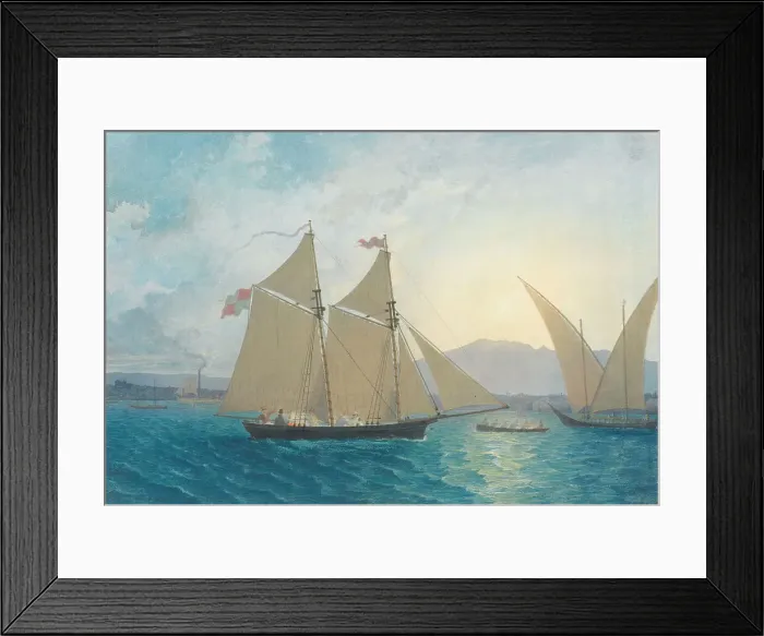 Framed Print : Launch La Sorciére Lake Geneva Francis Danby Framed Print : Launch La Sorciére Lake Geneva Francis Danby