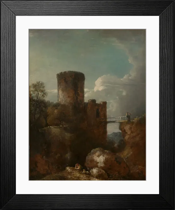 Framed Print : Conway Castle Sir George Howland Beaumont Seventh Baronet