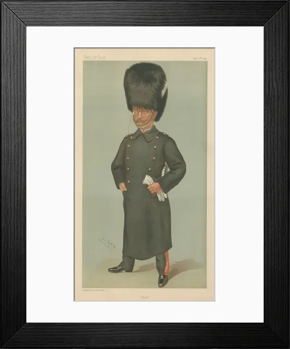 Framed Print : Vanity Fair Military Navy Glick Captain Albert Gleichen