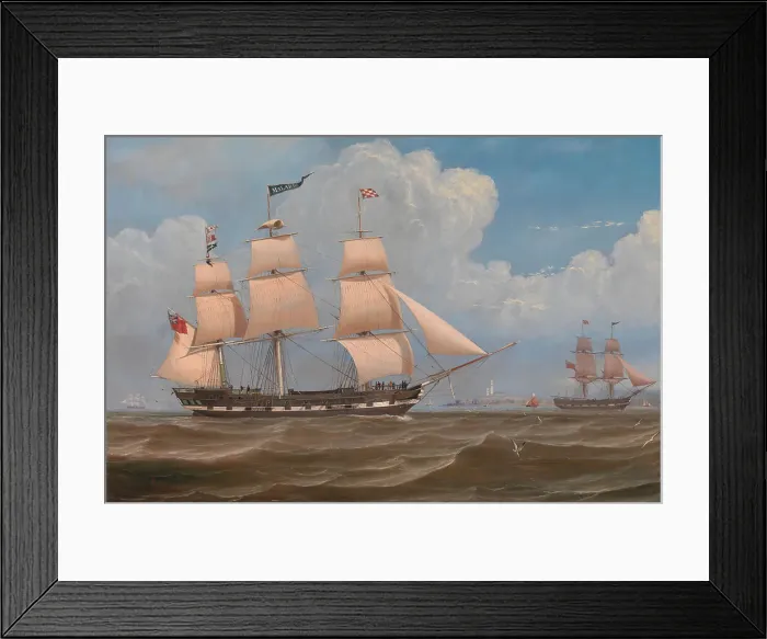 Framed Print : English Merchant Ship Malabar William Clark Framed Print : English Merchant Ship Malabar William Clark