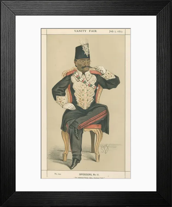 Framed Print : Vanity Fair Royalty Endowed Persia National Debt Framed Print : Vanity Fair Royalty Endowed Persia National Debt