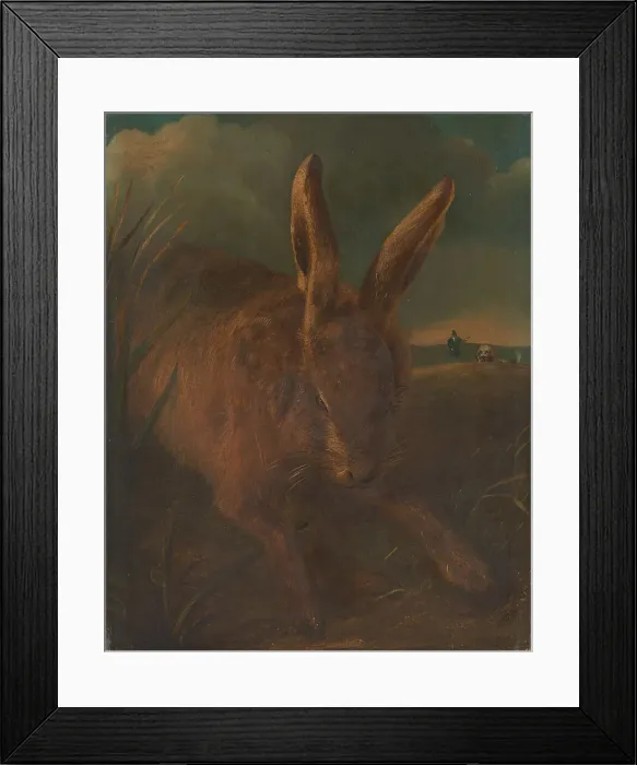 Framed Print : Hare Coursing Philip Reinagle 1749-1833 British Framed Print : Hare Coursing Philip Reinagle 1749-1833 British