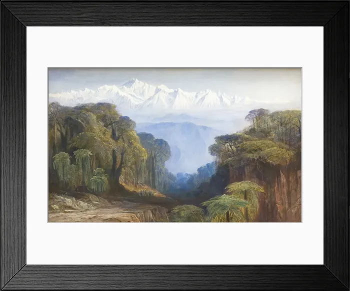 Framed Print : Kinchinjunga Edward Lear 1812-1888 British Framed Print : Kinchinjunga Edward Lear 1812-1888 British
