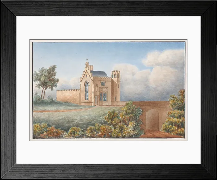 Framed Print : Design Gothic Chapel Studio Sir Jeffry Wyatville Framed Print : Design Gothic Chapel Studio Sir Jeffry Wyatville