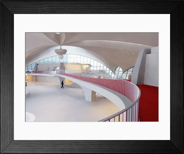 Framed Print : Featured architecture at the TWA Hotel in JFK Airport, NY Framed Print : Featured architecture at the TWA Hotel in JFK Airport, NY