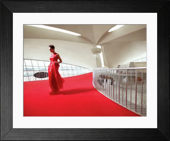 Framed Print : Featured architecture at the TWA Hotel in JFK Airport, NY Framed Print : Featured architecture at the TWA Hotel in JFK Airport, NY