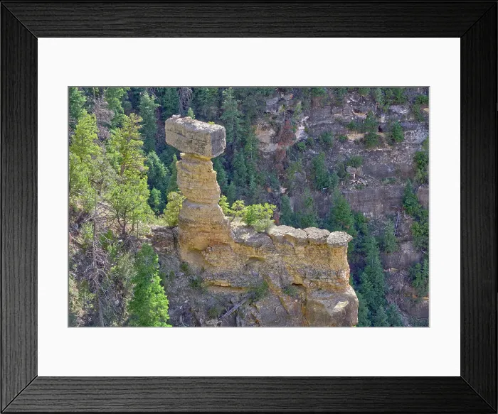Framed Print : Closeup of a rock formation at Grand Canyon Arizona called Thor's Hammer
