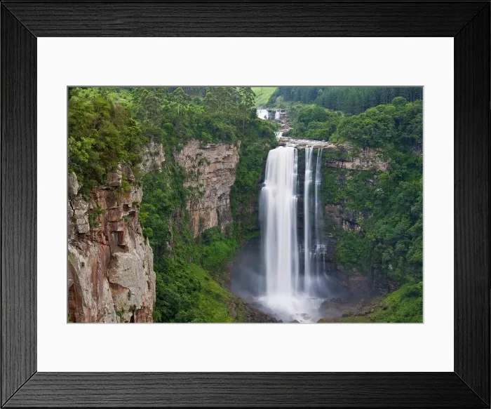 Framed Print : Karkloof Falls plunging 88 metres into the Karkloof Valley Framed Print : Karkloof Falls plunging 88 metres into the Karkloof Valley