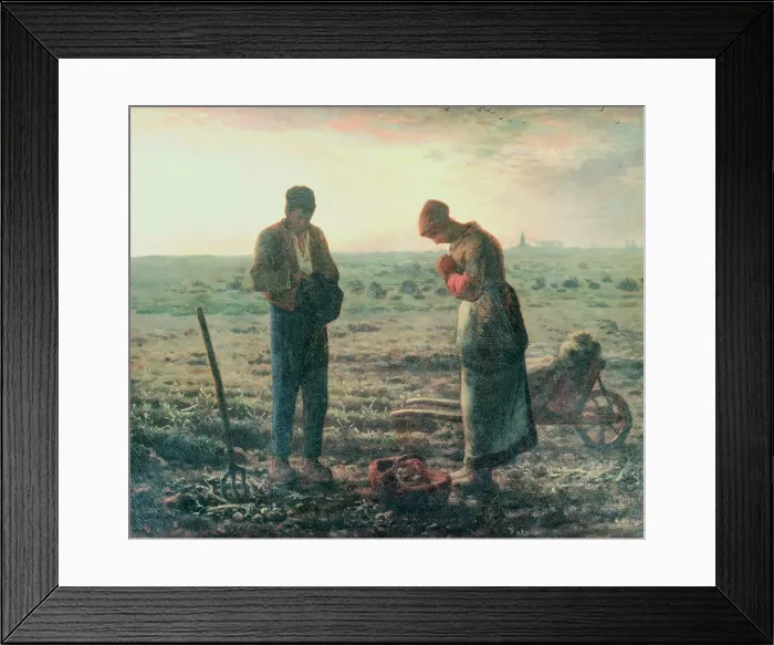 Framed Print : The Angelus by Jean Francois Millet Framed Print : The Angelus by Jean Francois Millet