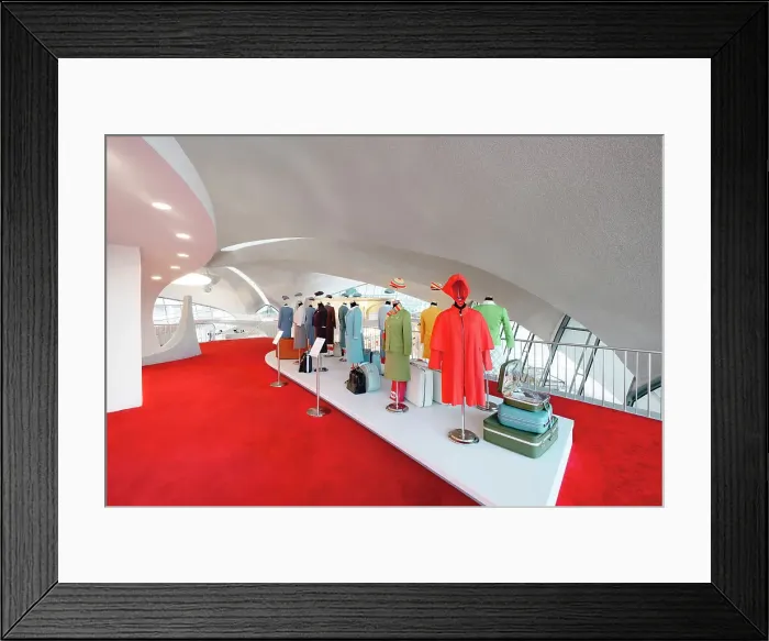 Framed Print : Featured architecture at the TWA Hotel in JFK Airport, NY Framed Print : Featured architecture at the TWA Hotel in JFK Airport, NY
