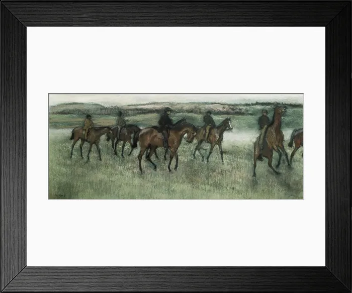 Framed Print : Race Horses by Degas