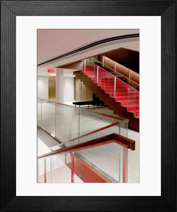 Framed Print : Featured architecture at the TWA Hotel in JFK Airport, NY