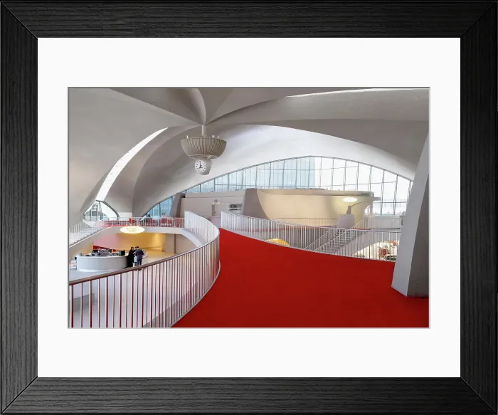 Framed Print : Featured architecture at the TWA Hotel in JFK Airport, NY Framed Print : Featured architecture at the TWA Hotel in JFK Airport, NY