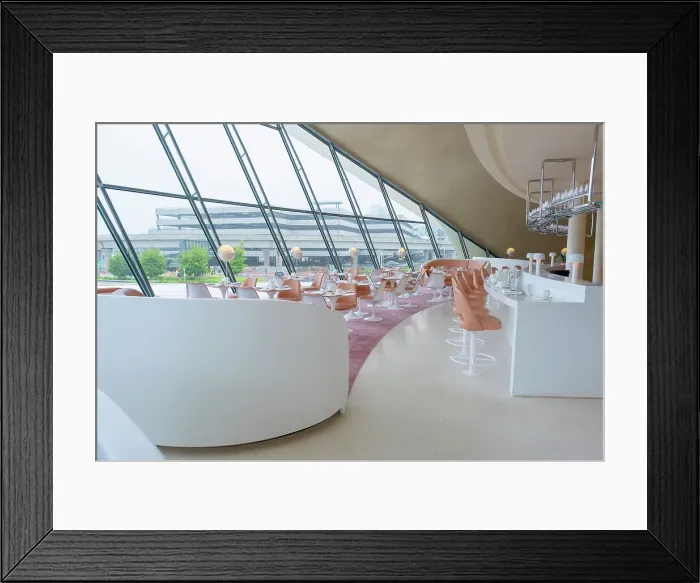 Framed Print : Featured architecture at the TWA Hotel in JFK Airport, NY Framed Print : Featured architecture at the TWA Hotel in JFK Airport, NY