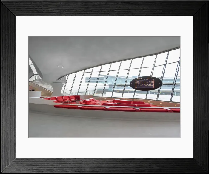 Framed Print : Featured architecture at the TWA Hotel in JFK Airport, NY Framed Print : Featured architecture at the TWA Hotel in JFK Airport, NY