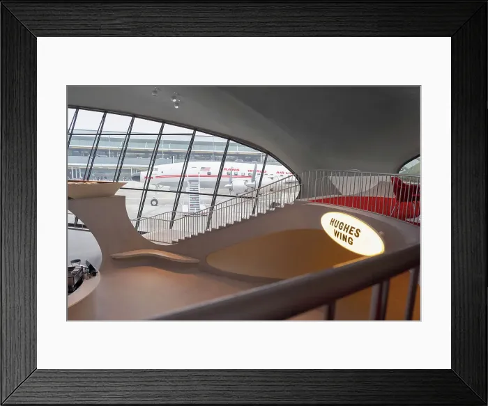 Framed Print : Featured architecture at the TWA Hotel in JFK Airport, NY Framed Print : Featured architecture at the TWA Hotel in JFK Airport, NY