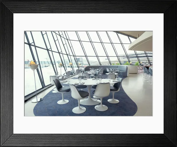 Framed Print : Featured architecture at the TWA Hotel in JFK Airport, NY Framed Print : Featured architecture at the TWA Hotel in JFK Airport, NY
