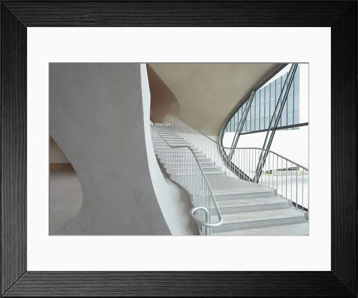 Framed Print : Featured architecture at the TWA Hotel in JFK Airport, NY Framed Print : Featured architecture at the TWA Hotel in JFK Airport, NY