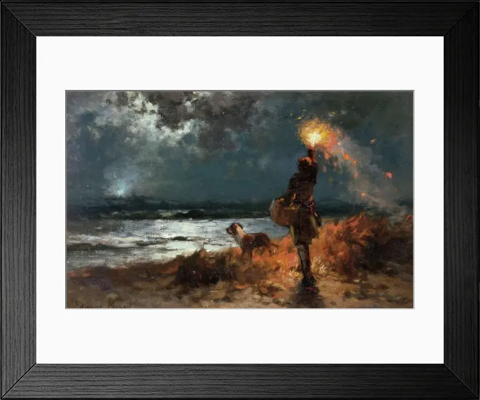 Framed Print : The Signal by Moran