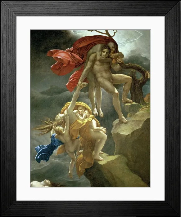 Framed Print : Scene of the Flood by Girodet de Roucy-Trioson