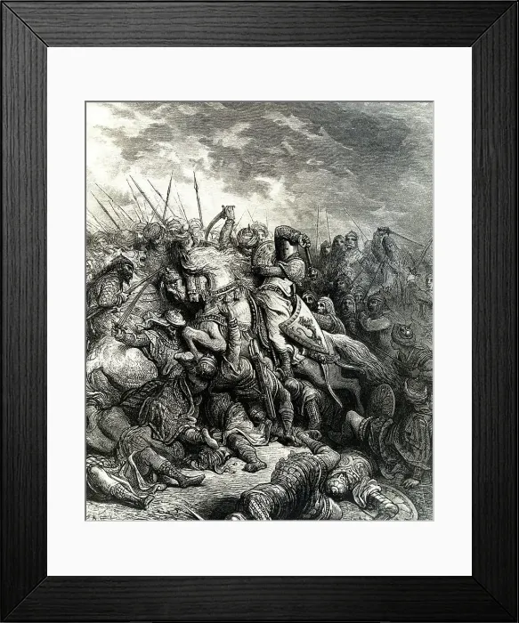 Framed Print : Battle of Acre by Dore Framed Print : Battle of Acre by Dore