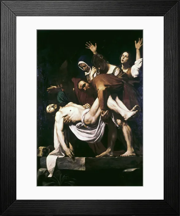 Framed Print : The Deposition by Caravaggio