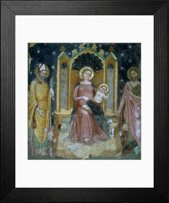 Framed Print : Madonna and Child with Saints by Turone Framed Print : Madonna and Child with Saints by Turone