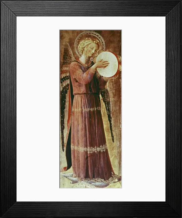 Framed Print : Angel With Tambourine Fra Angelico (ca) Framed Print : Angel With Tambourine Fra Angelico (ca)