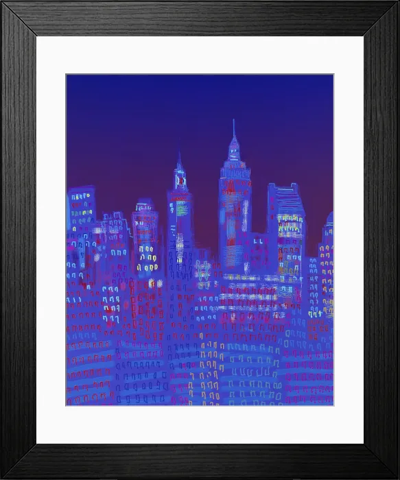 Framed Print : New York, New York by Diana Ong