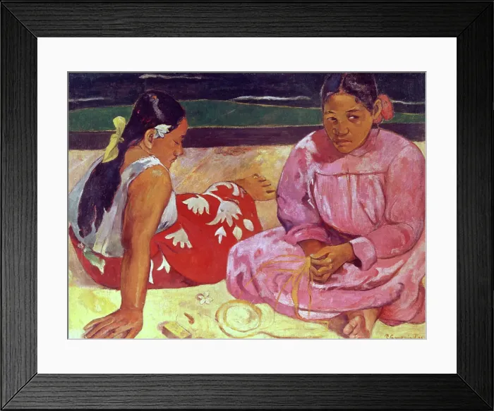 Framed Print : Tahitian Women (On the Beach) by Gauguin Framed Print : Tahitian Women (On the Beach) by Gauguin