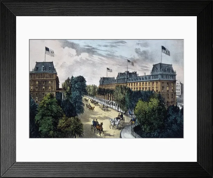 Framed Print : Saratoga Springs Currier & Ives (1834-1907 American) Color Lithograph Library of Congress Framed Print : Saratoga Springs Currier & Ives (1834-1907 American) Color Lithograph Library of Congress