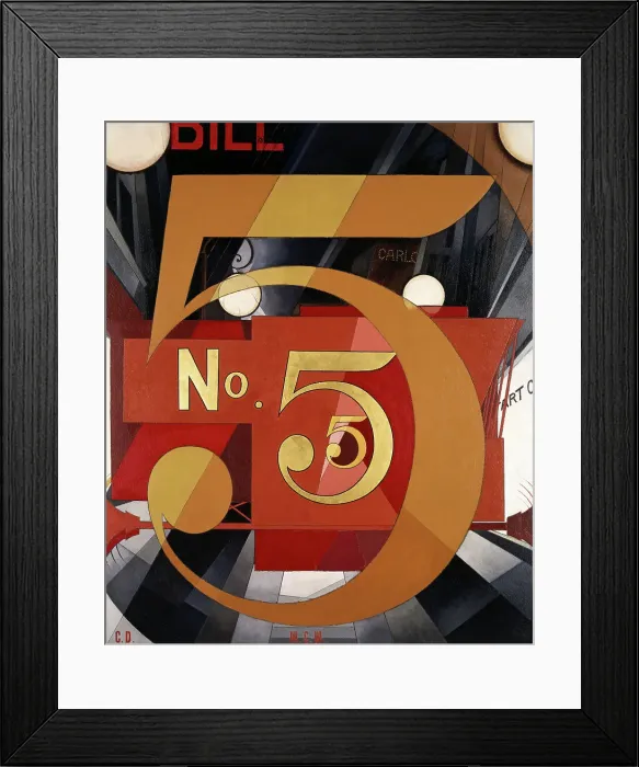 Framed Print : I Saw the Figure 5 in Gold by Demuth