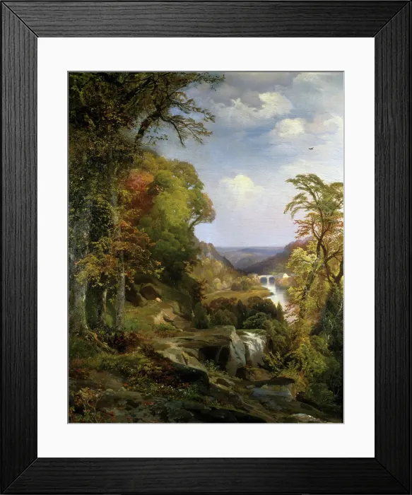 Framed Print : Along The Wissahickon by Moran