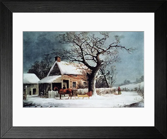 Framed Print : American Winter...by Currier & Ives Framed Print : American Winter...by Currier & Ives