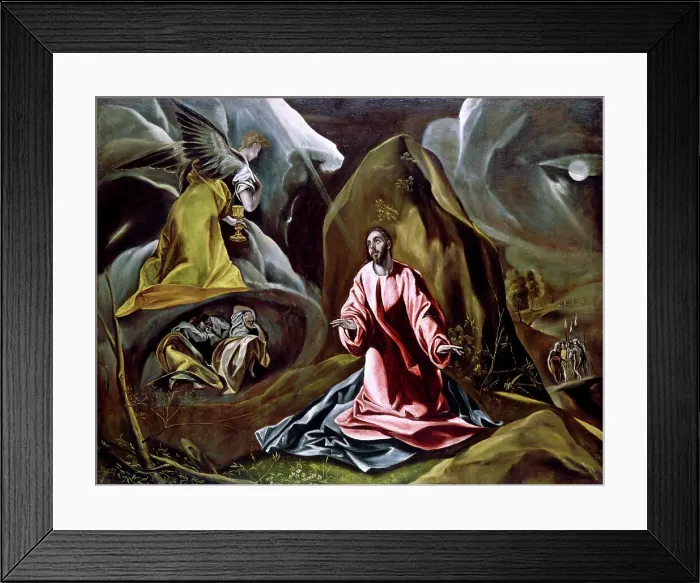 Framed Print : The Agony in the Garden by El Greco Framed Print : The Agony in the Garden by El Greco