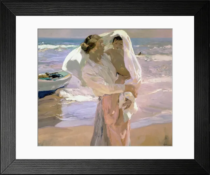 Framed Print : After the Bath by Sorolla y Bastida Framed Print : After the Bath by Sorolla y Bastida