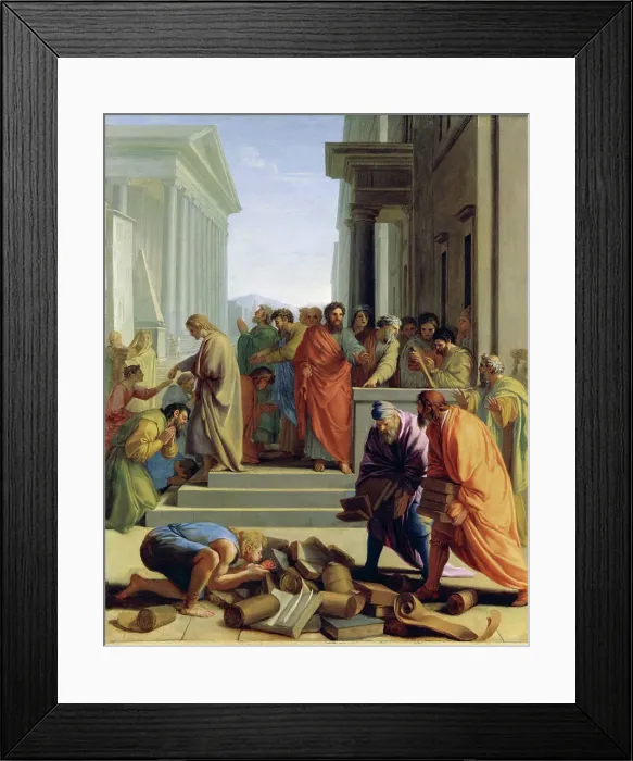 Framed Print : Saint Paul Preaching in Ephesus by Le Sueur Framed Print : Saint Paul Preaching in Ephesus by Le Sueur