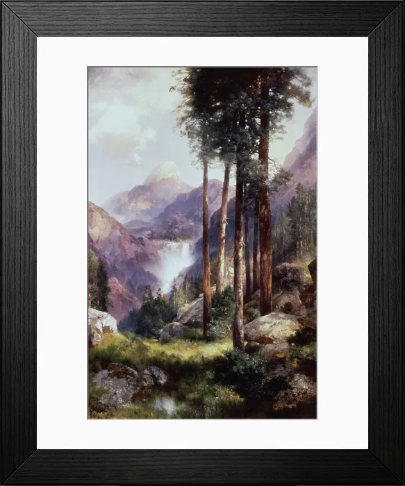 Framed Print : Vernon Falls, Yosemite Valley by Moran Framed Print : Vernon Falls, Yosemite Valley by Moran