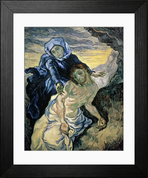 Framed Print : Pieta by van Gogh Framed Print : Pieta by van Gogh