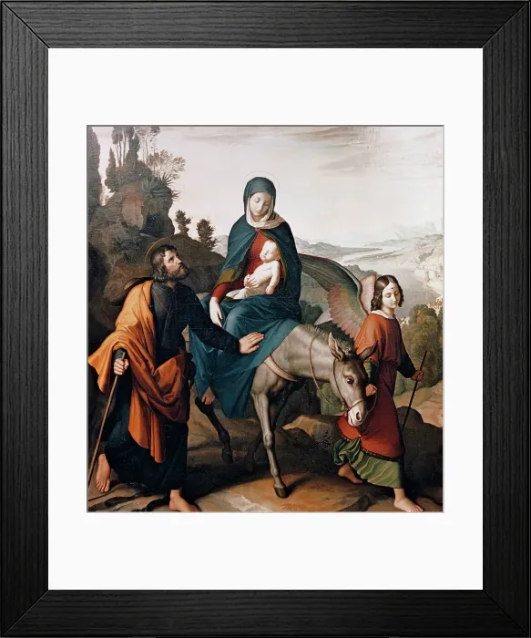 Framed Print : Flight into Egypt by Schnorr von Carolsfeld Framed Print : Flight into Egypt by Schnorr von Carolsfeld