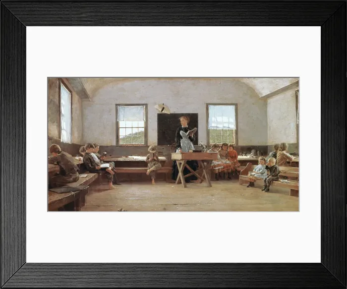 Framed Print : The Country School by Homer Framed Print : The Country School by Homer